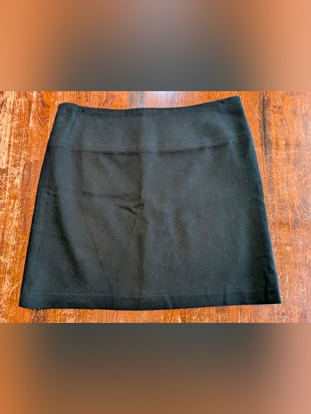 Banana Republic Vintage Wool Skirt Womens Size 10 Black Short Casual Dressy Used